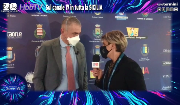 Sanremo 2022: intervista al sottosegretario alla salute Costa – VIDEO